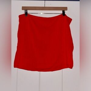 Good American Women Always Fit Cover Up Red Mini Skirt Size 2XL/3XL Swim Beach